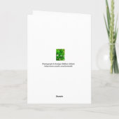 アイリッシュシャムロック誕生日グリーティングカード カード (裏面)