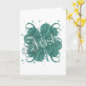 アイリッシュシャムロック カード (黄色い花)