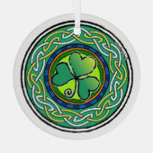 アイリッシュシャムロック ガラスオーナメント (裏面)