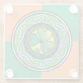 アイリッシュシャムロック ガラスコースター (裏面)