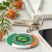 アイリッシュシャムロック キーホルダー (側面)