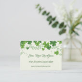 アイリッシュシャムロック（クローバー） 名刺 (スタンド正面)