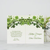 アイリッシュシャムロック、スワーズ結婚式 プログラム (スタンド正面)