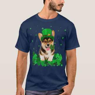 アイリッシュシャムロックSt patricks dayクール犬 Tシャツ