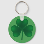 アイリッシュシャムロックSt patricks dayベーシック・キーチェーン キーホルダー (正面)