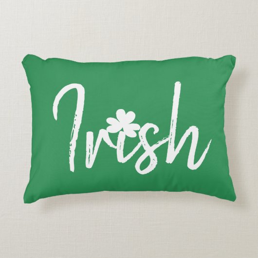 アイリッシュシャムロックSt patricks day アクセントクッション (正面)