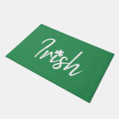 アイリッシュシャムロックSt patricks day ドアマット (アングル)