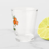 アイリッシュシャムロパーソナライズされたック名 ショットグラス (右)