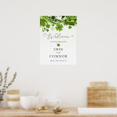 アイリッシュシャムロ結婚ックのウェルカムサインポスター ポスター (キッチン)