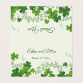 アイリッシュシャムロ結婚ックの感謝 名刺 (外部フラット)