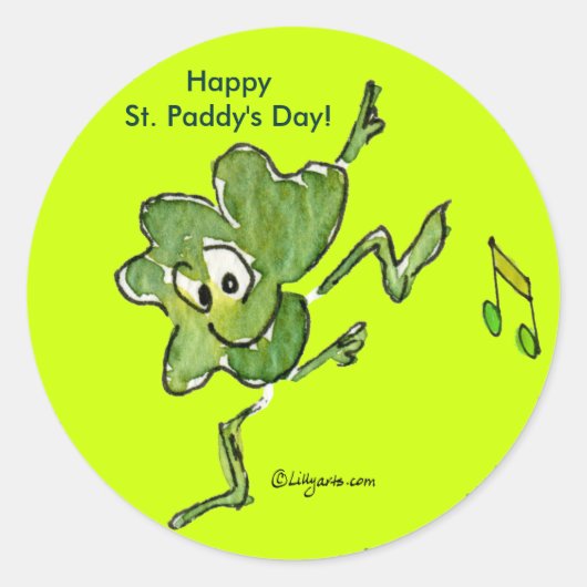 アイリッシュシャムロ転がックn 05ステッカー ラウンドシール (正面)