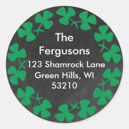 アイリッシュシャルボードシャームロック住所 シール