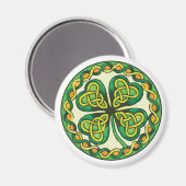 アイリッシュシャームロックケルト結び目模様 マグネット (正面/裏面)