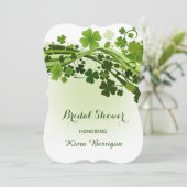 アイリッシュシャームロックブライダルシャワー 招待状 (スタンド正面)