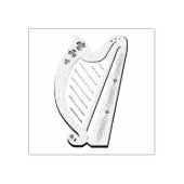 アイリッシュシャームロック、アイリッシュハープ、アイリッシュクローバー ラバースタンプ (インプリント)