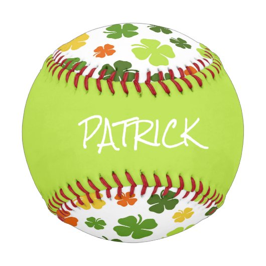 アイリッシュシャームロックNAMEスポーツSt patricks day 野球ボール (裏面)
