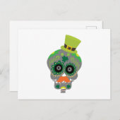 アイリッシュシュガースカルおもしろいSt patricks day ポストカード (正面/裏面)