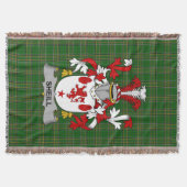 アイリッシュシールまたはO_シイルコート・オブ・アームズ家紋 スローブランケット (正面)