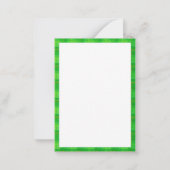 アイリッシュジグマウスセントパトリックの3.5x2.5フラットカード ノートカード (裏面)