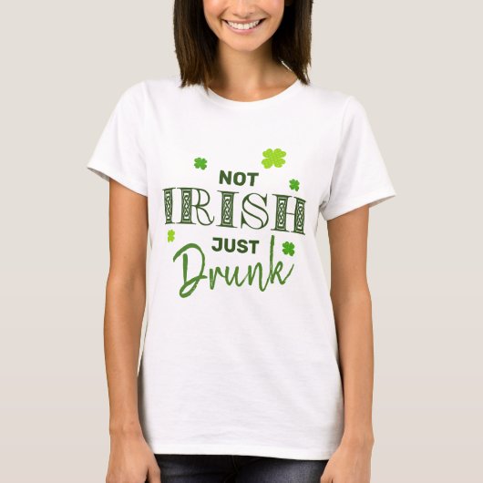アイリッシュジャスト飲パおもしろいトリックの日 Tシャツ (正面)