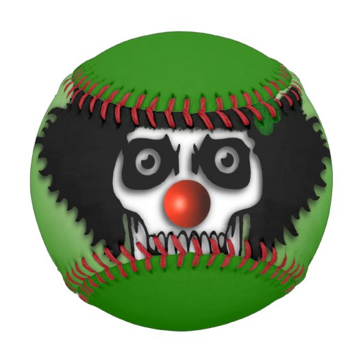 アイリッシュスケルトンピエログリーン 野球ボール (正面)