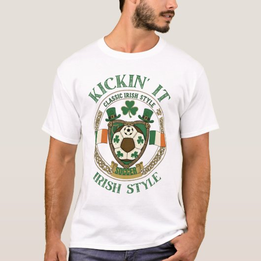 アイリッシュスタイルでキックオフ Tシャツ (正面)