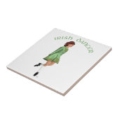 アイリッシュステップダンサー – 緑 タイル (側面)