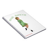 アイリッシュステップダンサー – 緑 ノートブック (右側)