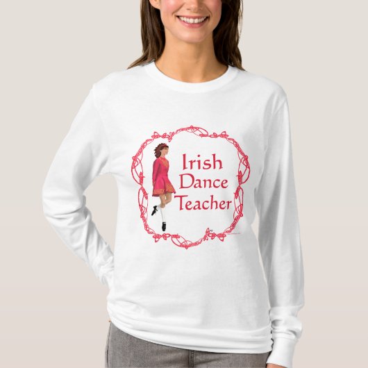 アイリッシュステップダンスの先生 Tシャツ (正面)