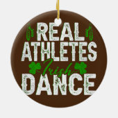 アイリッシュステップダンスガールアイルランド踊りアイリッシュダンス セラミックオーナメント (裏面)