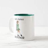 アイリッシュステップダンスマザーグリーン ツートーンマグカップ (正面左)