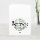 アイリッシュスパイラルデザインクリスマスカード シーズンカード (裏面)