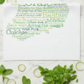 アイリッシュスラングの地図 キッチンタオル (折り畳み)