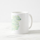 アイリッシュスラング語アートマップコーヒーマグ コーヒーマグカップ (正面右)