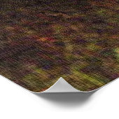 アイリッシュセッターとパターン(の模様が)あるコンクリート壁ポスター ポスター (角)