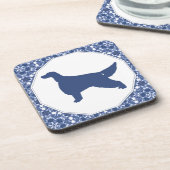 アイリッシュセッターのコースターセット コースター (左側)