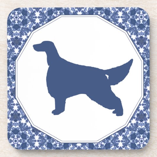 アイリッシュセッターのコースターセット コースター (正面)