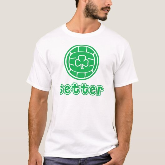アイリッシュセッターの代理のデザイン Tシャツ (正面)