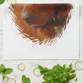 アイリッシュセッターの台所タオル キッチンタオル (折り畳み)