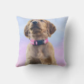 アイリッシュセッターの雌の子犬 クッション (裏面)