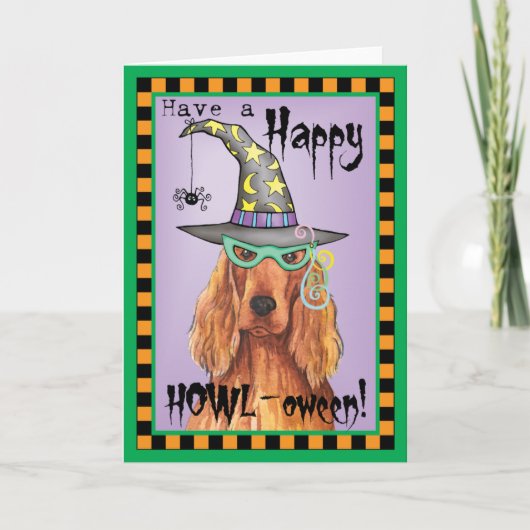 アイリッシュセッターの魔法使い カード (正面)