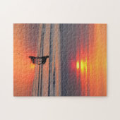 アイリッシュセッターアットサンセットオンザアイリッシュシーパズル ジグソーパズル (横)