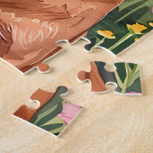 アイリッシュセッターウォーターカラーパズル ジグソーパズル (側面)