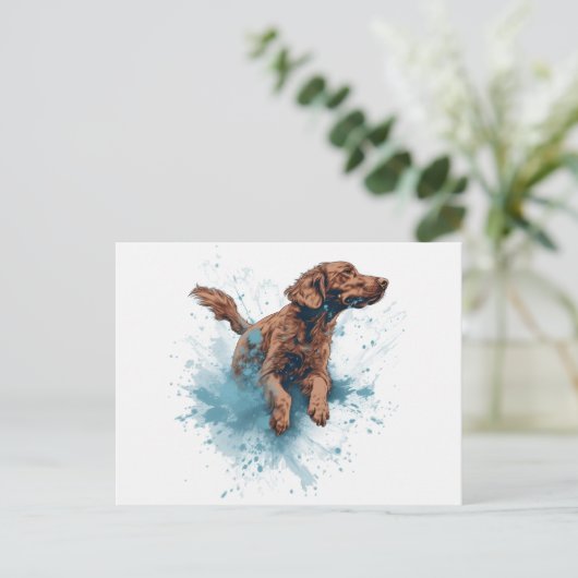 アイリッシュセッターウォータースポーツ ポストカード (スタンド正面)