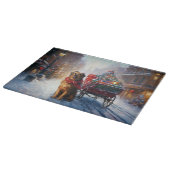 アイリッシュセッタークリスマスフェスティバルシーズン カッティングボード (角)