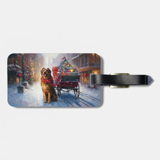 アイリッシュセッタークリスマスフェスティバルシーズン ラゲッジタグ (裏面横)