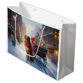 アイリッシュセッタークリスマスフェスティバルシーズン ラージペーパーバッグ (正面アングル)