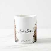 アイリッシュセッタータペストリーフェイクキャンバスプリントアクリルP コーヒーマグカップ (中央)