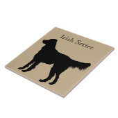 アイリッシュセッタードッグシルエット タイル (側面)