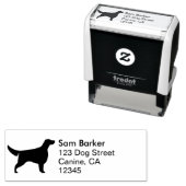 アイリッシュセッタードッグブリードシルエット差出人住所 セルフインキングスタンプ (インサイチュ)